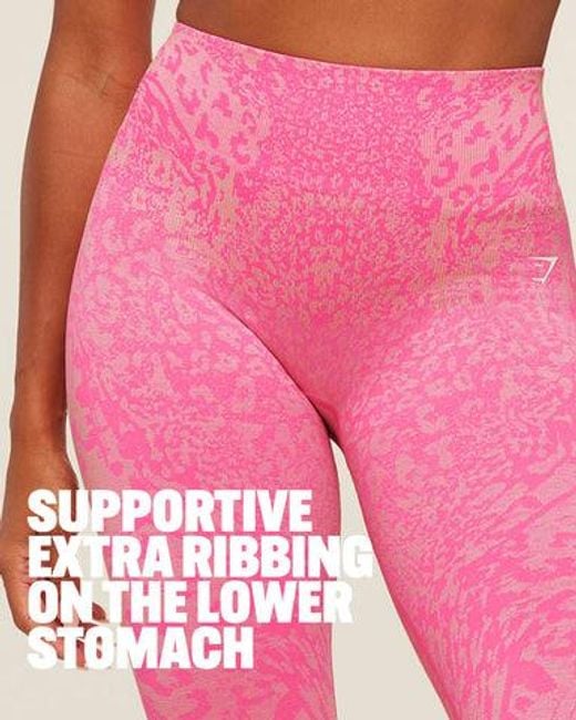 GYMSHARK Pink Adapt Animal X Whitney Leggings