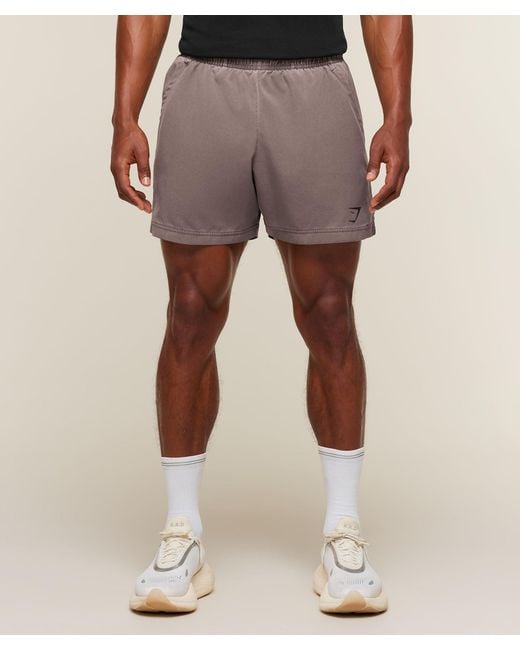 GYMSHARK Natural Sport Washed Shorts for men
