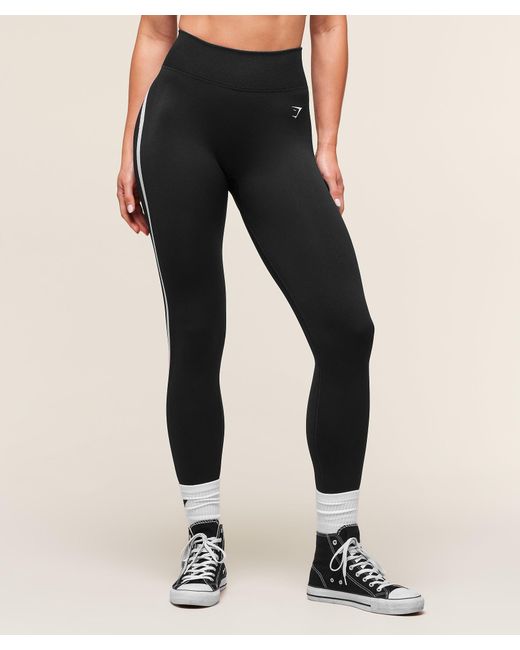 GYMSHARK Black Lift Campus Seamless Leggings
