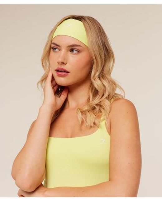 GYMSHARK Yellow Vital Headband