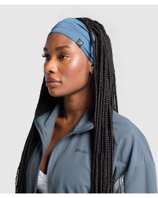 GYMSHARK Blue Diffuse Sweat Headband