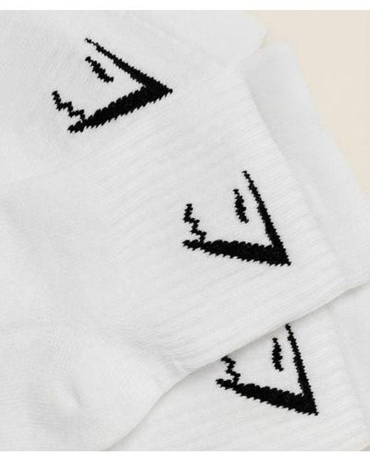 GYMSHARK Natural Midi Socks 3Pk
