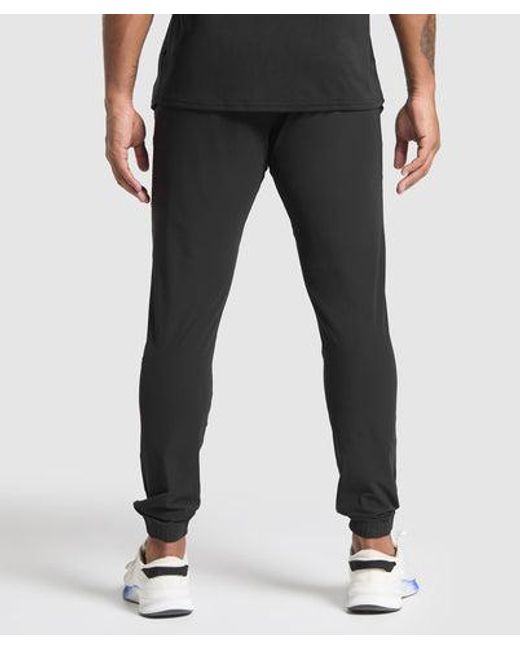GYMSHARK Black Studio Joggers for men