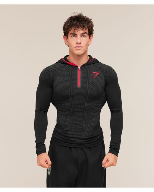 GYMSHARK Black Onyx V1 Hoodie for men