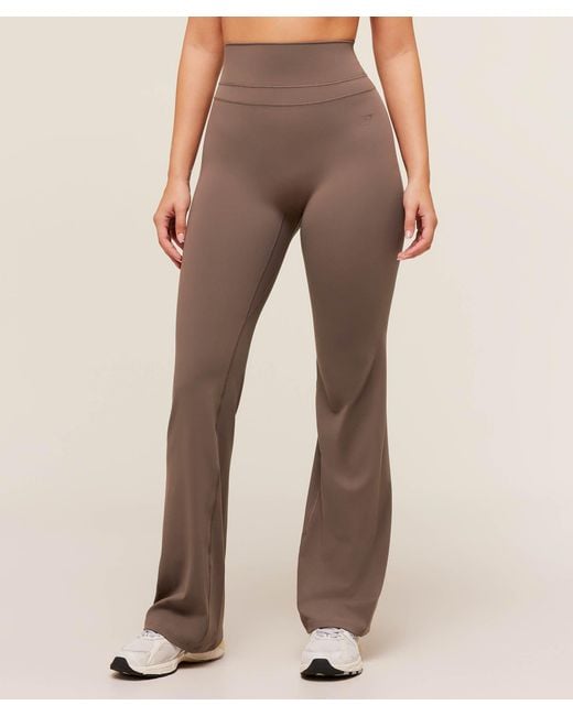 GYMSHARK Brown Whitney Regular Flared Legging
