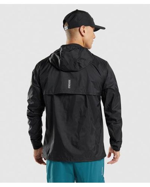 GYMSHARK Black Speed Jacket for men