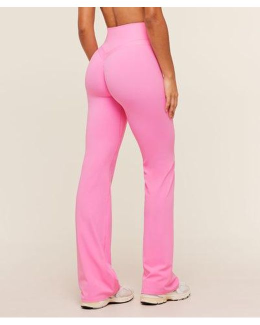 GYMSHARK Pink Whitney Tall Flared Legging