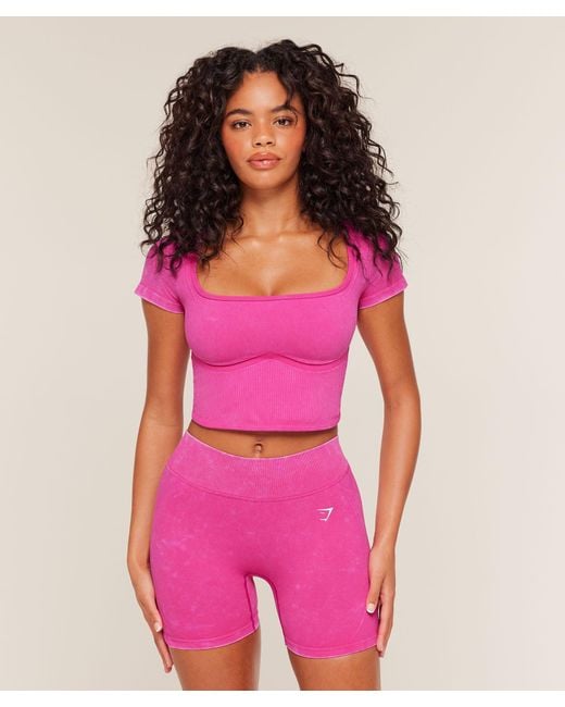 GYMSHARK Pink X Bratz Crop Top