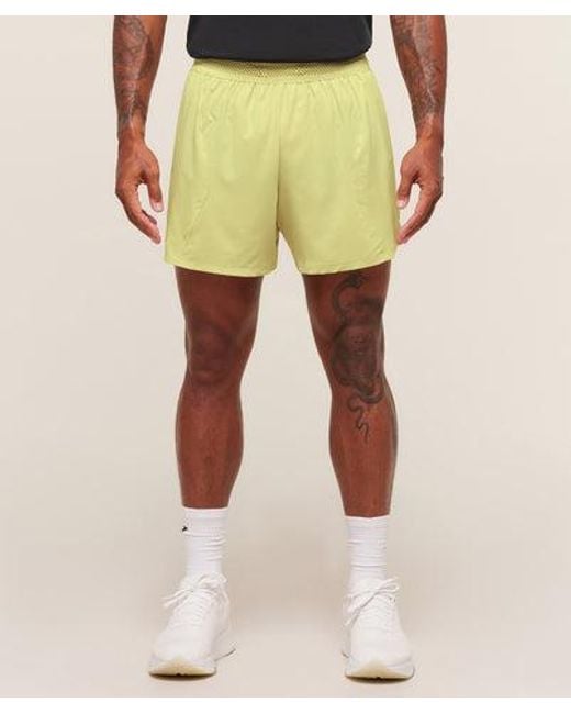 GYMSHARK Yellow Running 5" Shorts for men