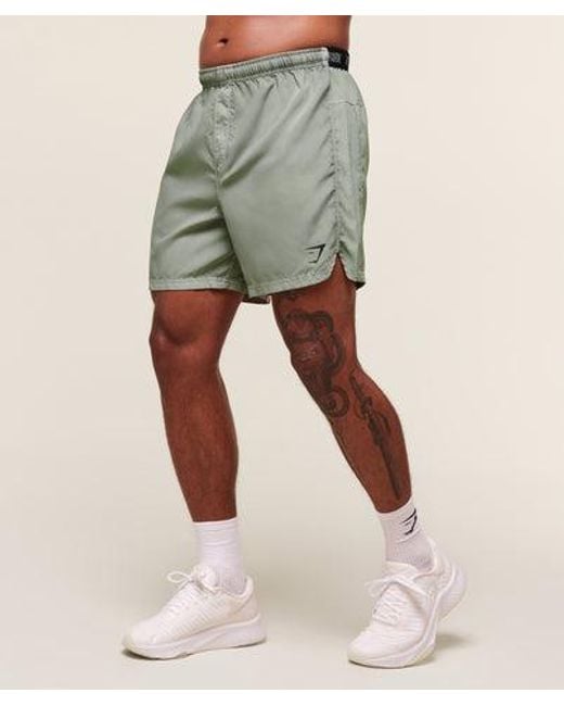 GYMSHARK Green Fit Light 7" Shorts for men
