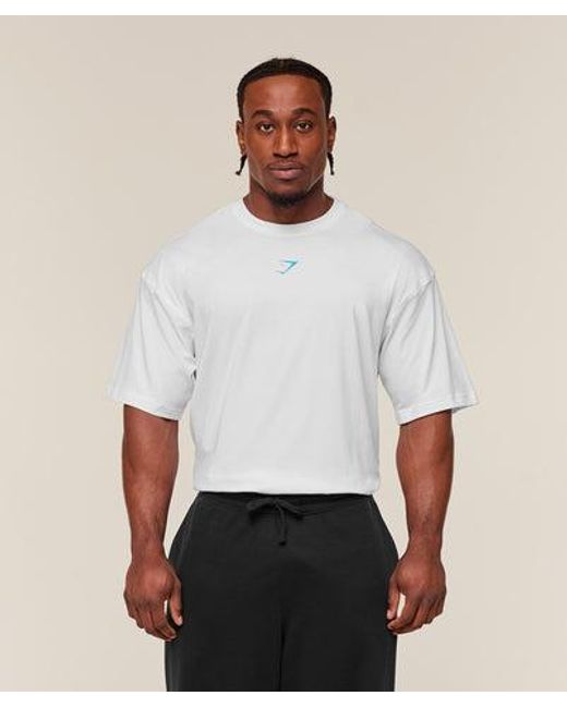 GYMSHARK Blue Power T-Shirt for men