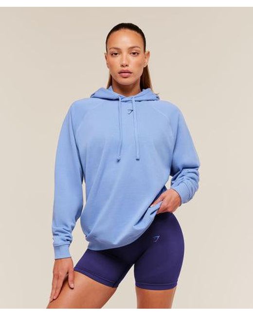 GYMSHARK Blue Pick Up Truck Graphic Hoodie