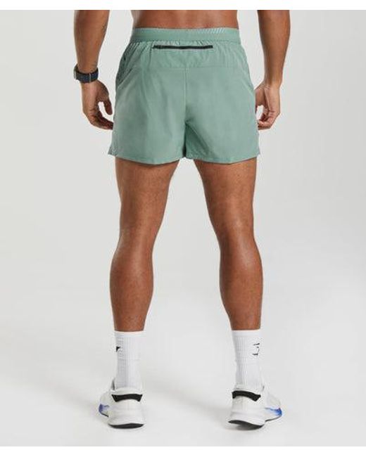 GYMSHARK Blue Apex Run 4" Shorts for men