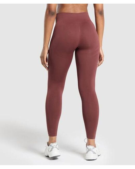 GYMSHARK Red Everyday Seamless Leggings