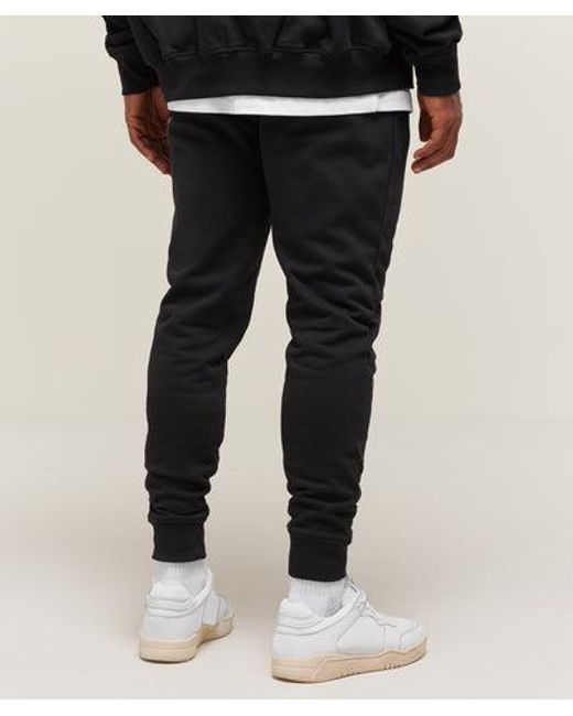 GYMSHARK Black Crest Joggers for men