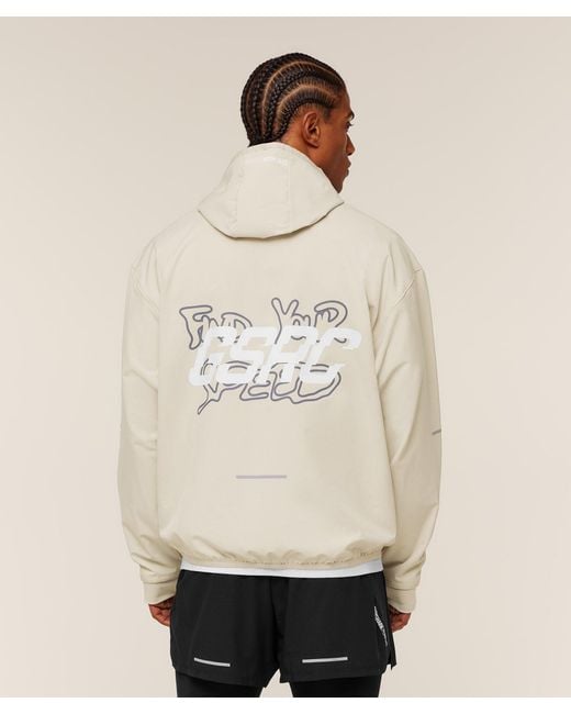 GYMSHARK Natural Find Your Speed Hoodie for men