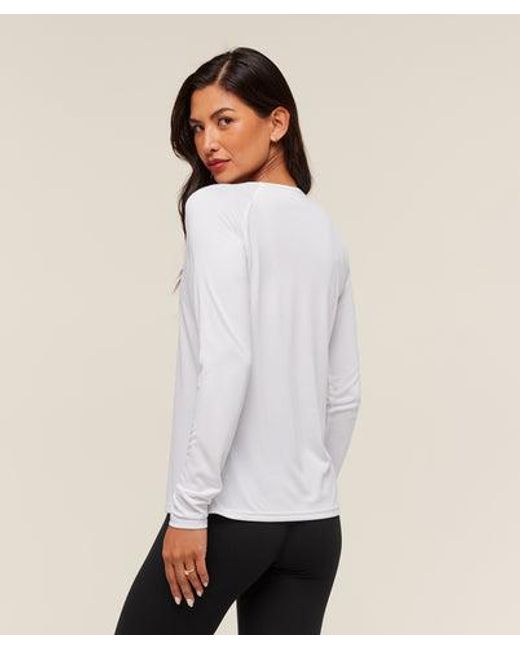 GYMSHARK White Training Long Sleeve Top
