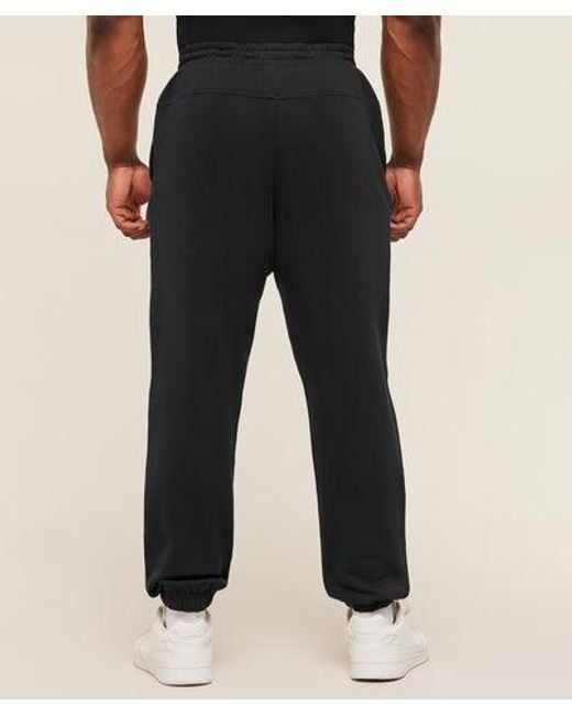 GYMSHARK Black Global Lifting Graphic Pants for men