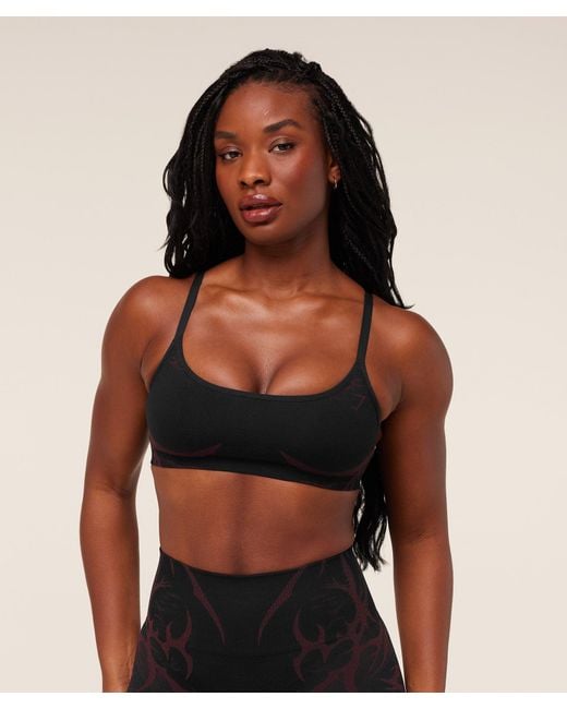 GYMSHARK Black Storm Seamless Sports Bra