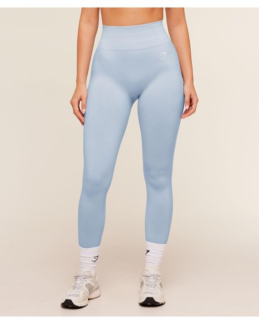 GYMSHARK Blue Vital Seamless 2.0 Leggings