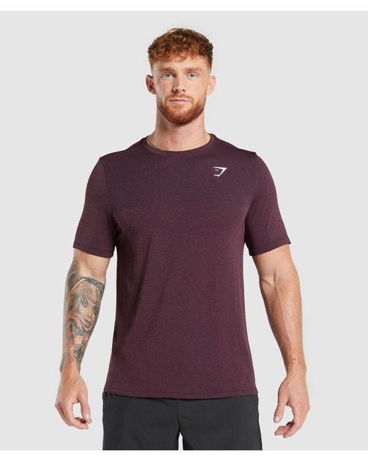 GYMSHARK Purple Vital Seamless T-Shirt for men