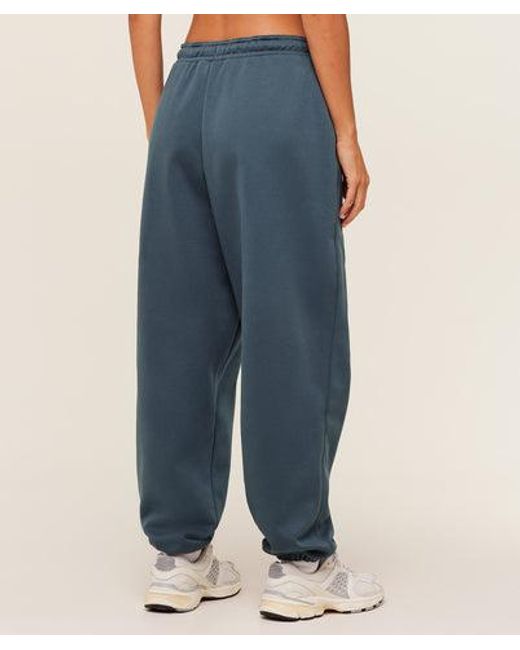 GYMSHARK Blue Cosy Luxe Cuffed Joggers