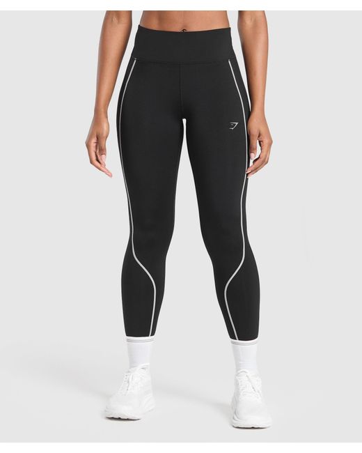 GYMSHARK Black Running Warmth Leggings