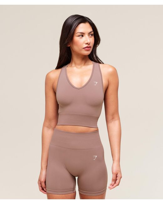 GYMSHARK Pink Everyday Seamless Crop Tank