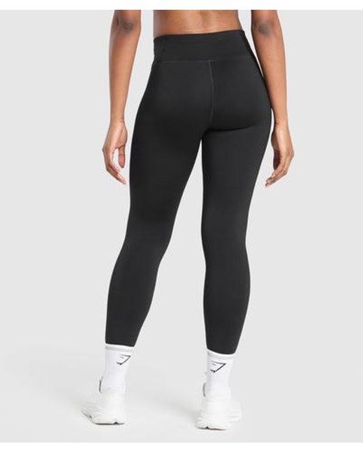 GYMSHARK Black Running Warmth Leggings