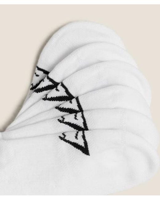 GYMSHARK Natural Trainer Sock 6Pk