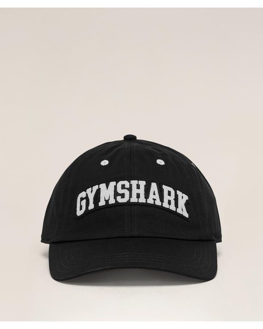 GYMSHARK Black Collegiate Cap