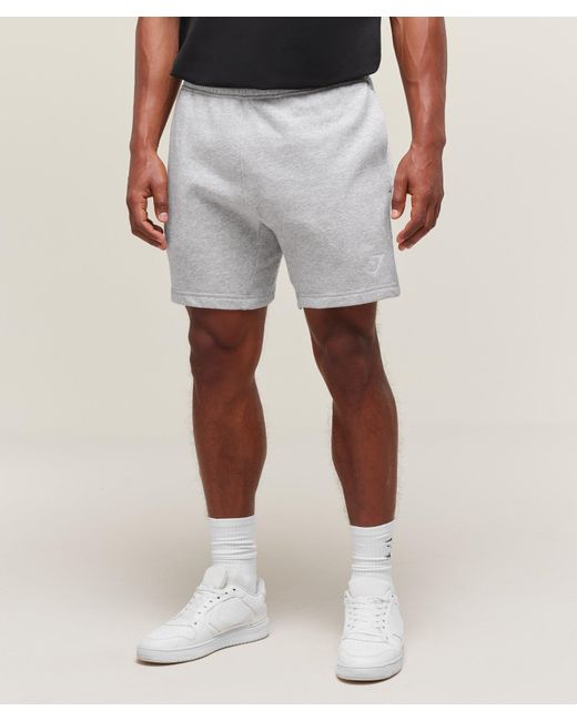 GYMSHARK White Crest 7" Shorts for men