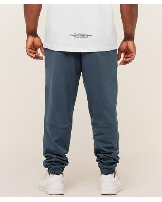 GYMSHARK Blue Olde English Joggers for men