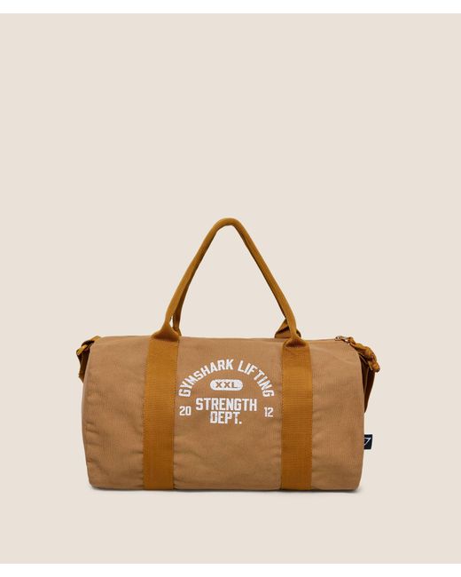 GYMSHARK Natural Strength Dept Mini Canvas Duffle Bag