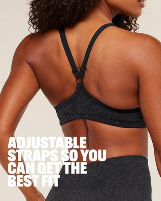 GYMSHARK Black Adapt Animal X Whitney Sports Bra