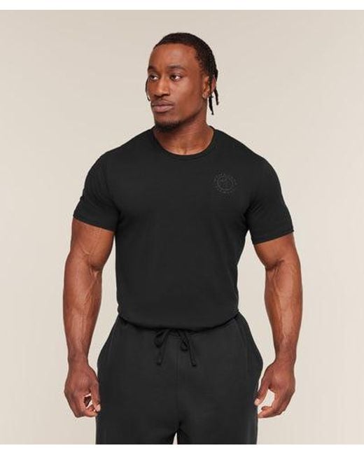 GYMSHARK Black Legacy T-Shirt for men
