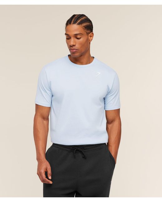 GYMSHARK Blue Crest T-Shirt for men