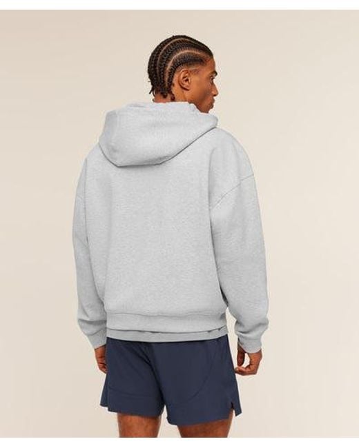 GYMSHARK Gray Evolve Lightweight Zip Through Hoodie for men