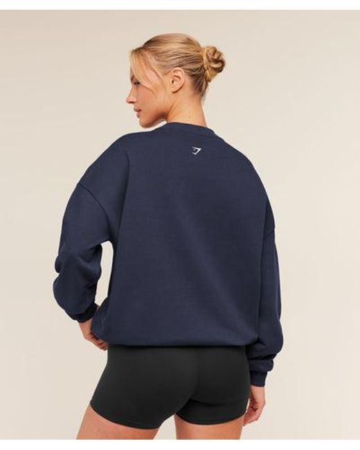 GYMSHARK Blue Lifestyle Club Graphic Sweatshirt