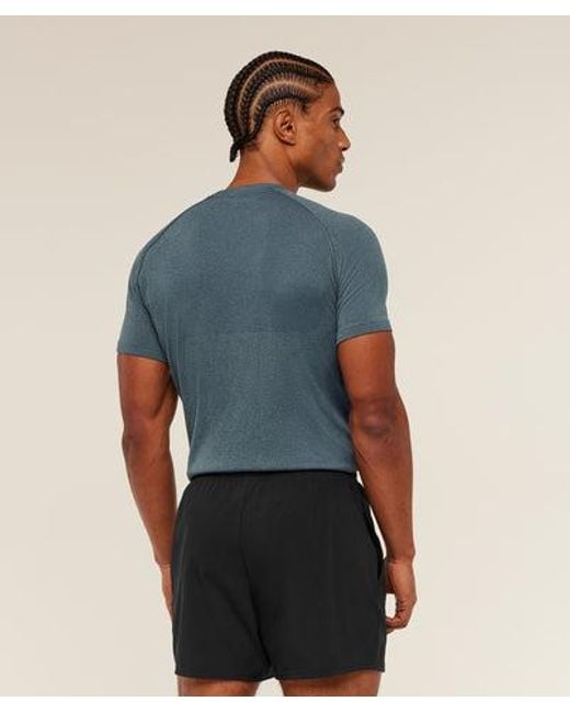 GYMSHARK Blue Vital Seamless T-Shirt for men