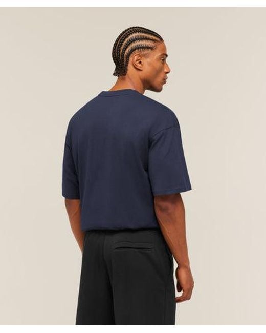 GYMSHARK Blue Crest Oversized T-Shirt for men