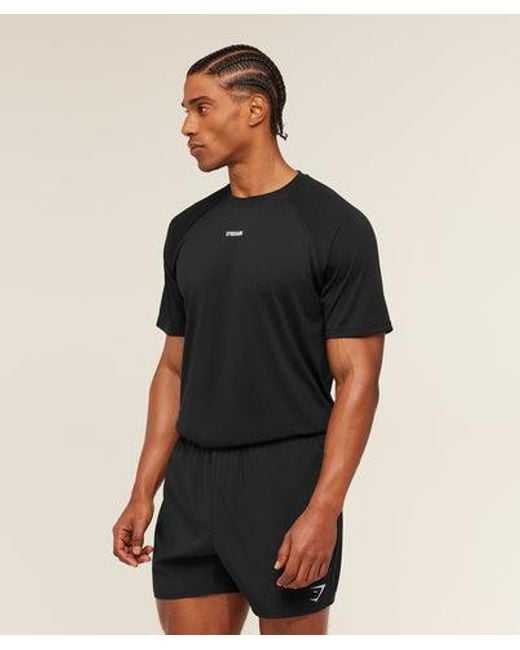 GYMSHARK Black Train T-Shirt for men