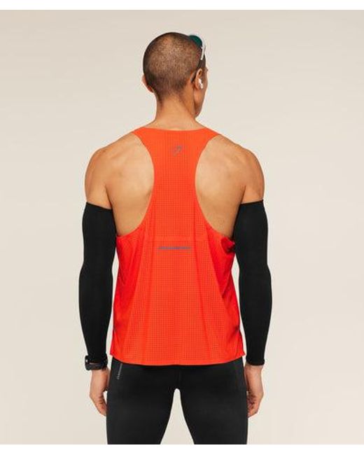 GYMSHARK Red Running Elite Race Vest for men