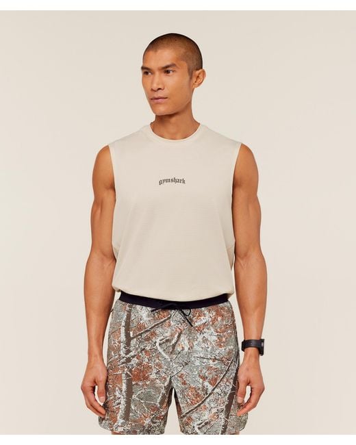 GYMSHARK White Tactical Tank for men