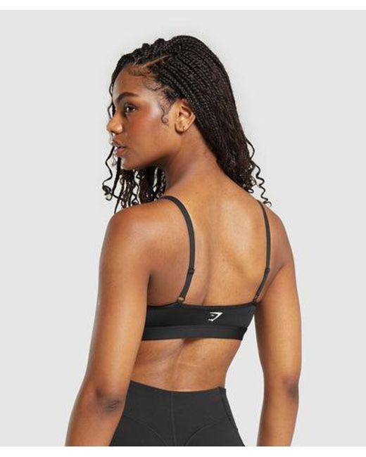 GYMSHARK Black Mesh Sports Bra