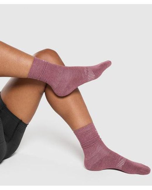 GYMSHARK Pink Vital Crew Single