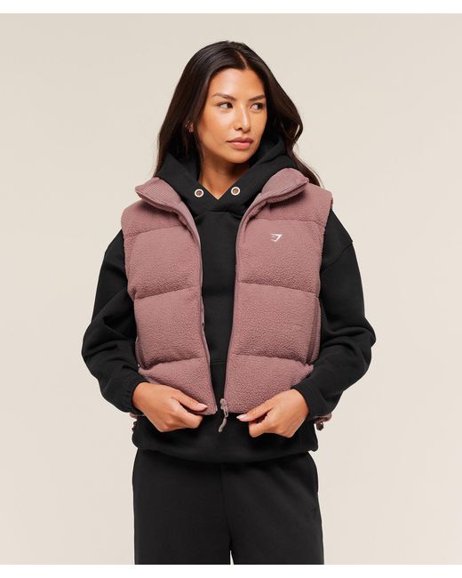GYMSHARK Black Borg Puffer Vest
