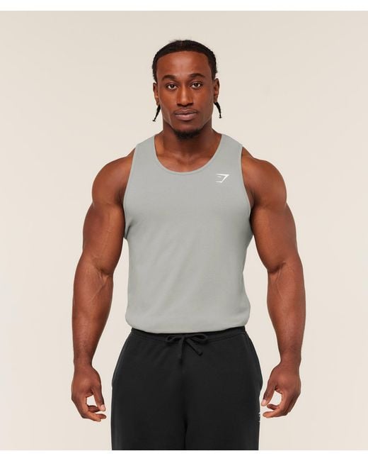 GYMSHARK Gray Critical Tank for men