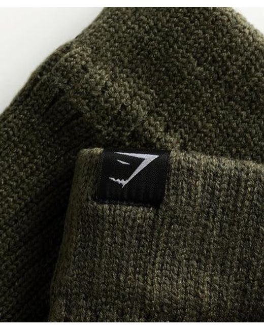 GYMSHARK Green Knitted Gloves
