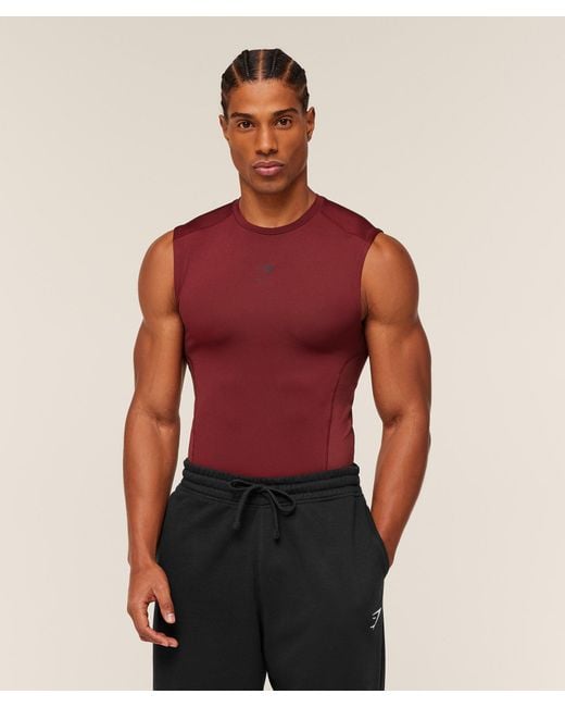 GYMSHARK Red Element Tank for men